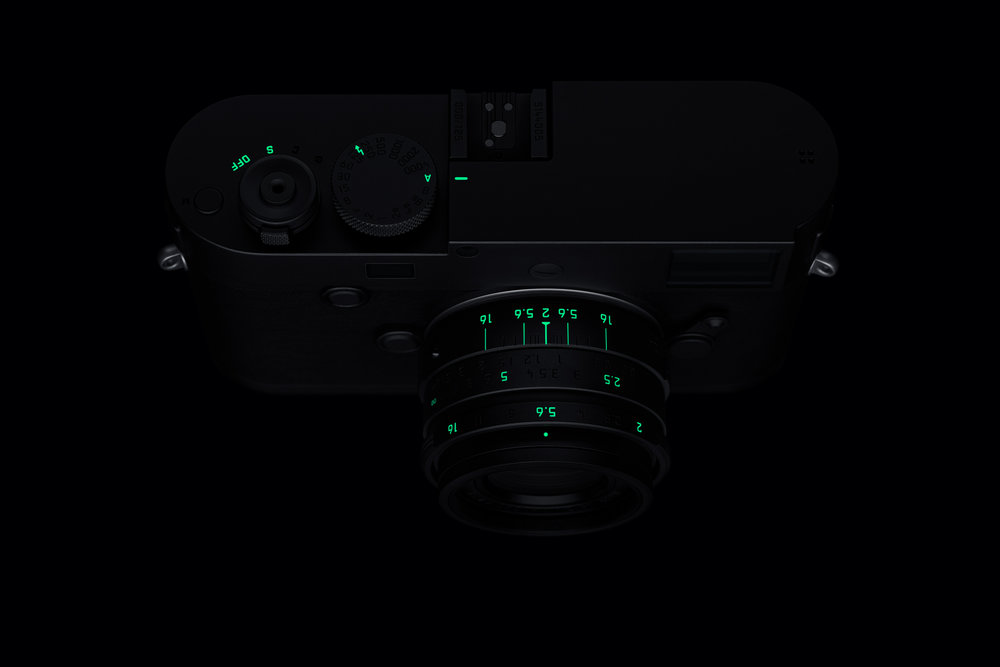 Ideal for photography in the gloaming, the Leica Stealth edition glows in the dark